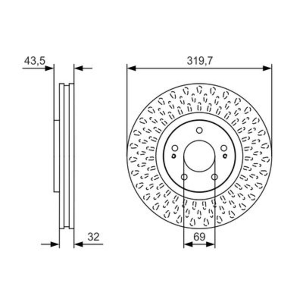 Image for Bosch Brake disc BD1799