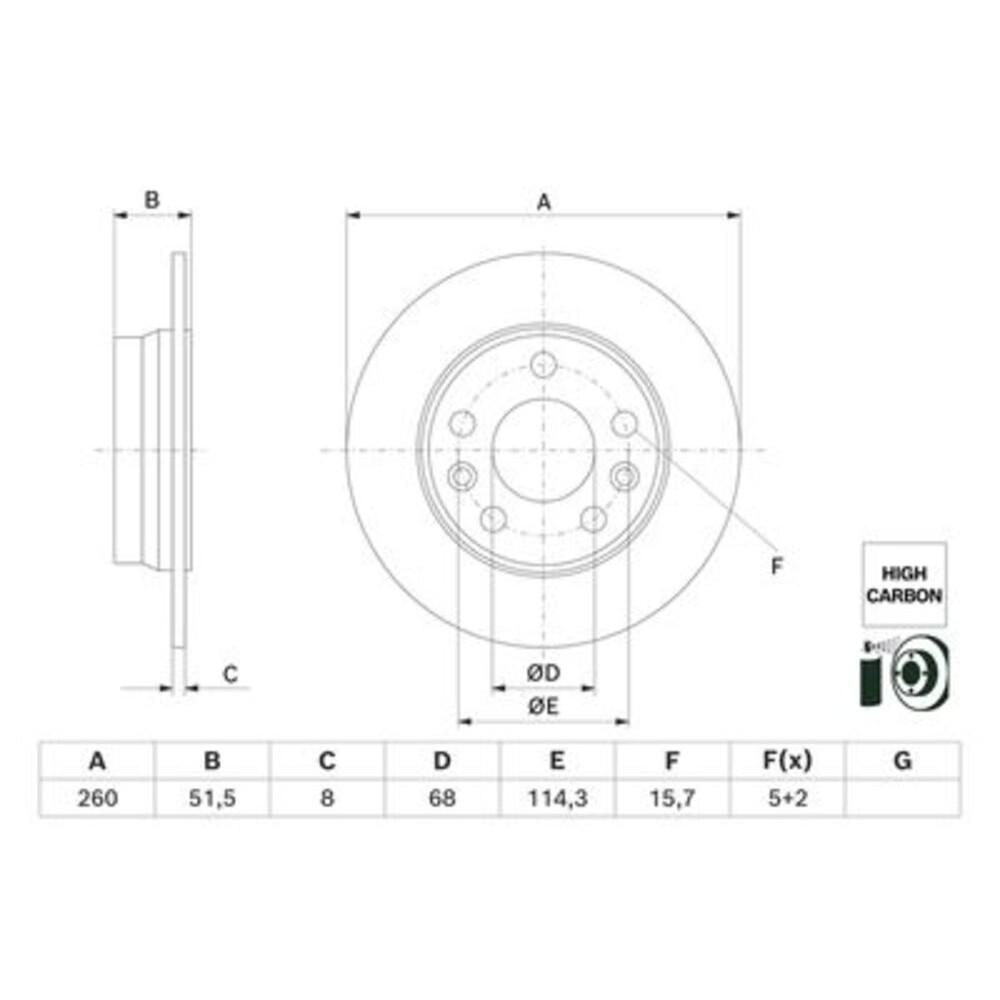 Image for Bosch Brake disc