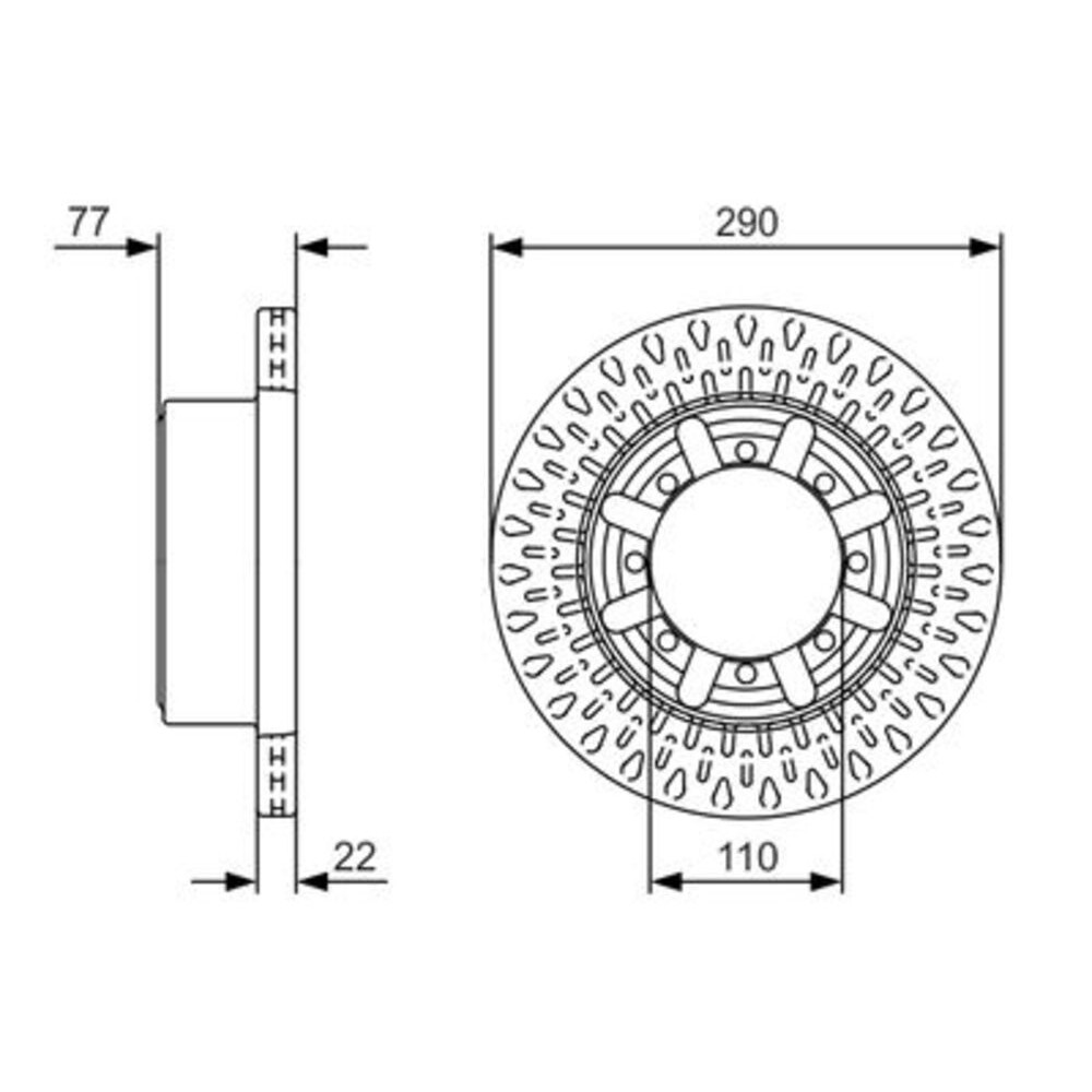 Image for Bosch Brake disc BD2250