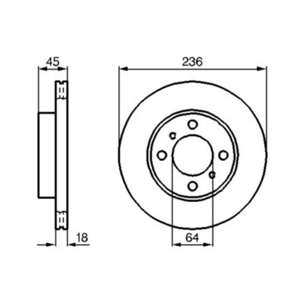 Image for Bosch Brake disc BD494