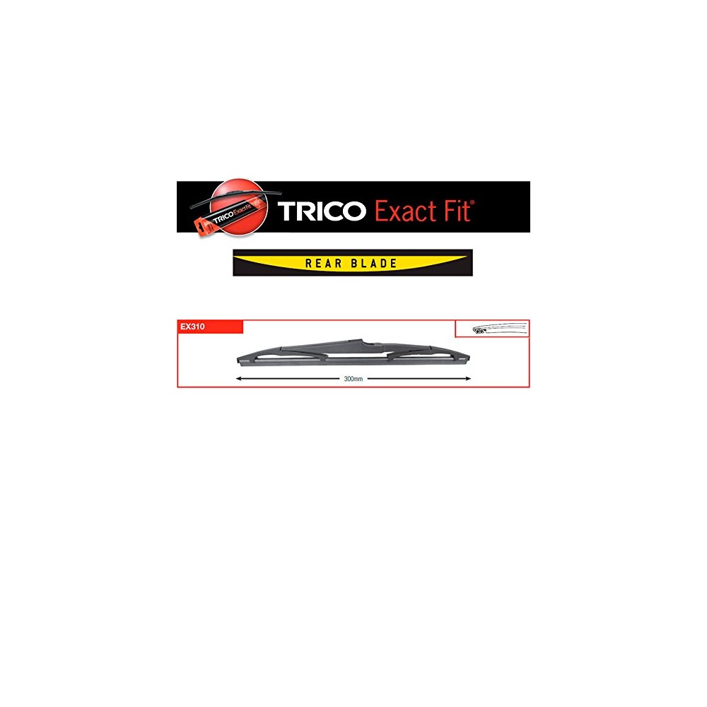 Image for Trico 300mm Exact Fit Rear Blade Plastic