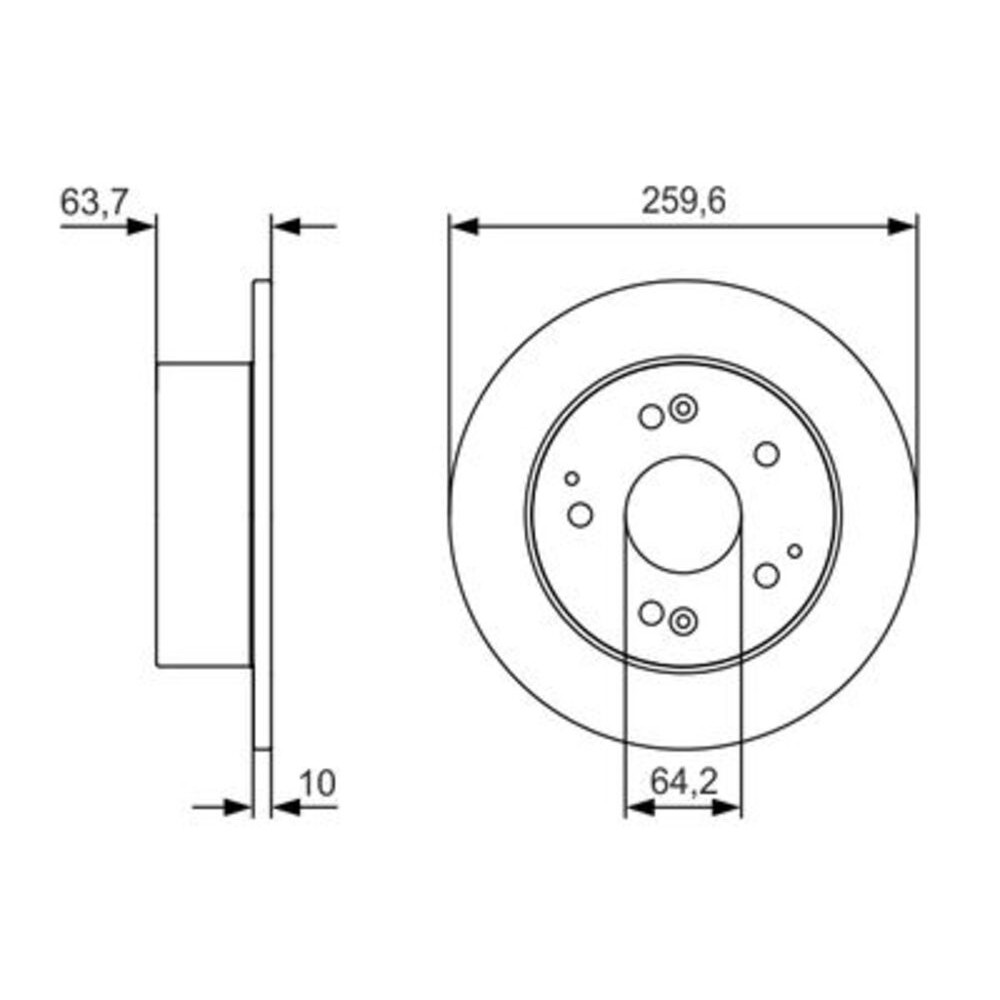 Image for Bosch Brake disc BD2275