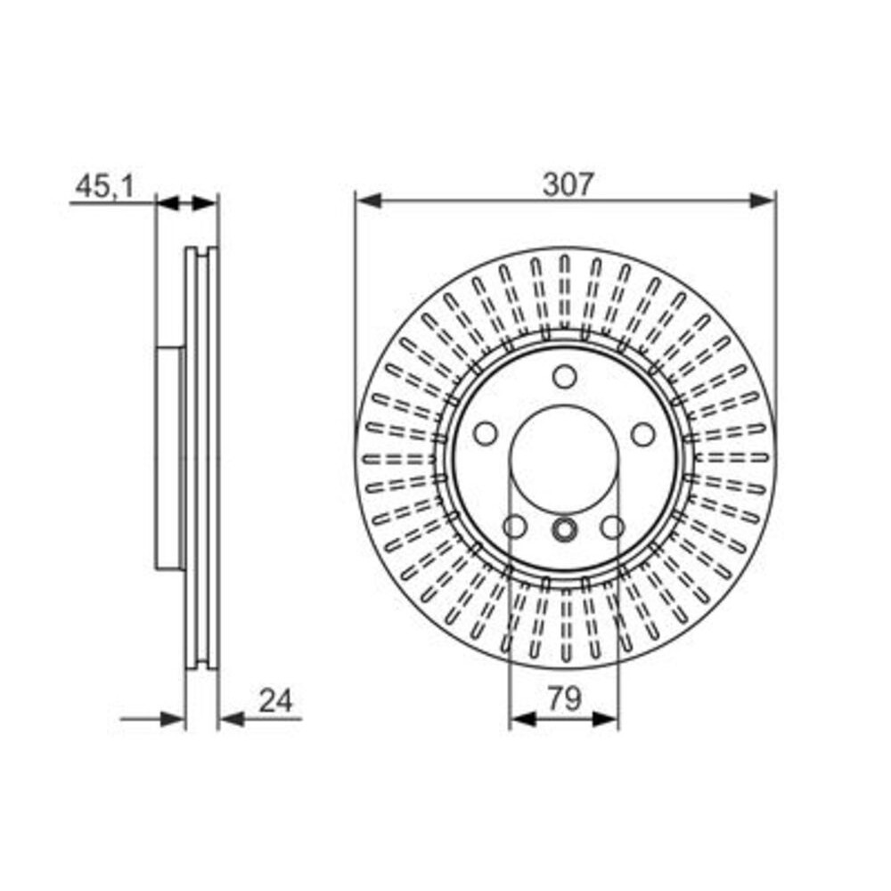 Image for Bosch Brake disc BD1558