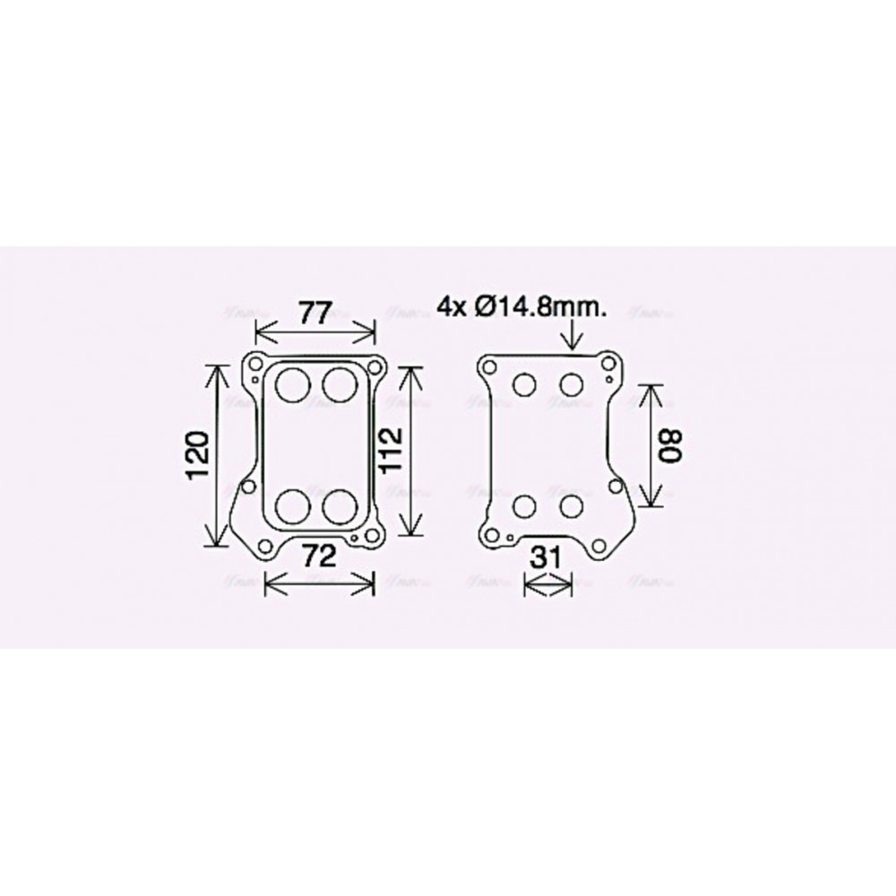 Image for AVA Cooling - Oil Cooler