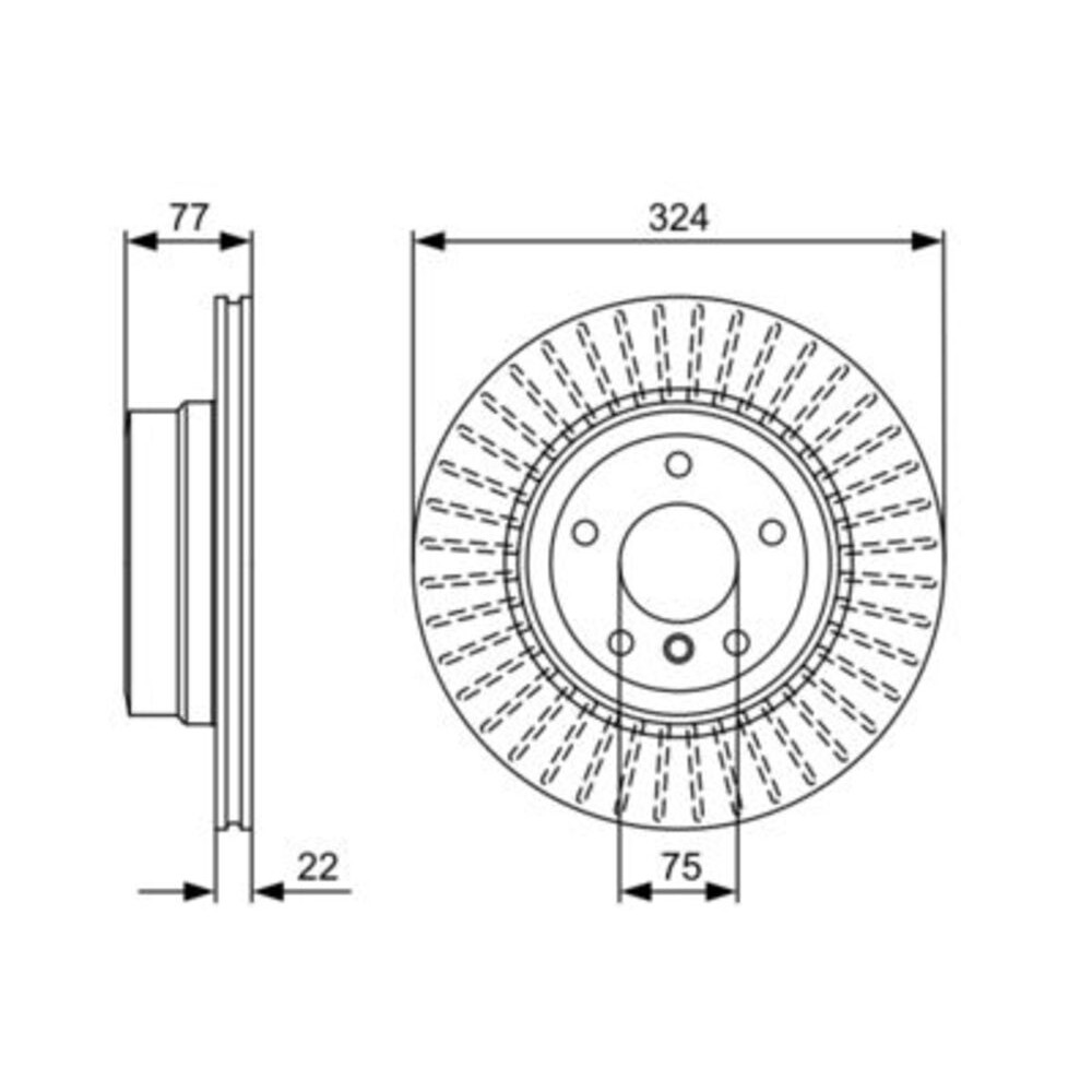 Image for Bosch Brake disc BD1412