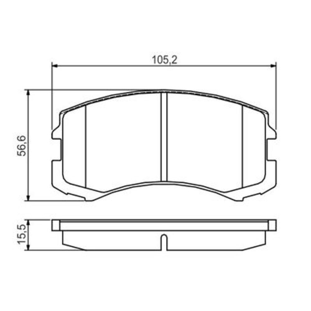 Image for Bosch Brake lining BP2183