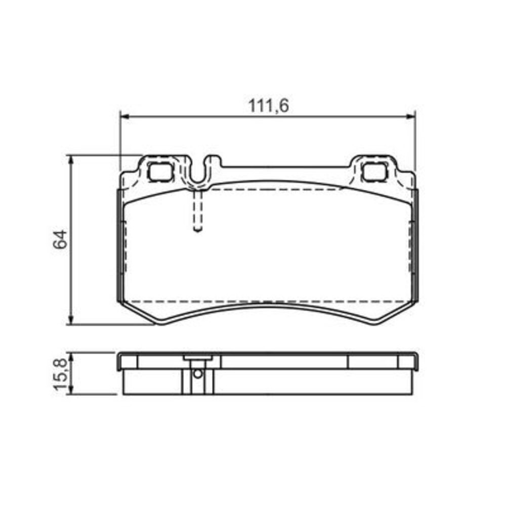 Image for Bosch Brake lining BP1264