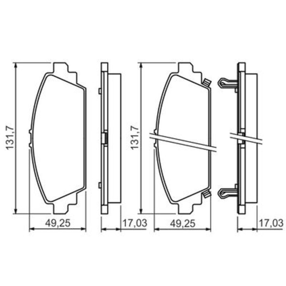 Image for Bosch Brake lining BP1336