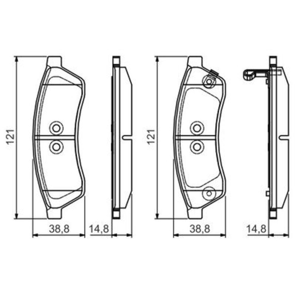 Image for Bosch Brake lining BP1571