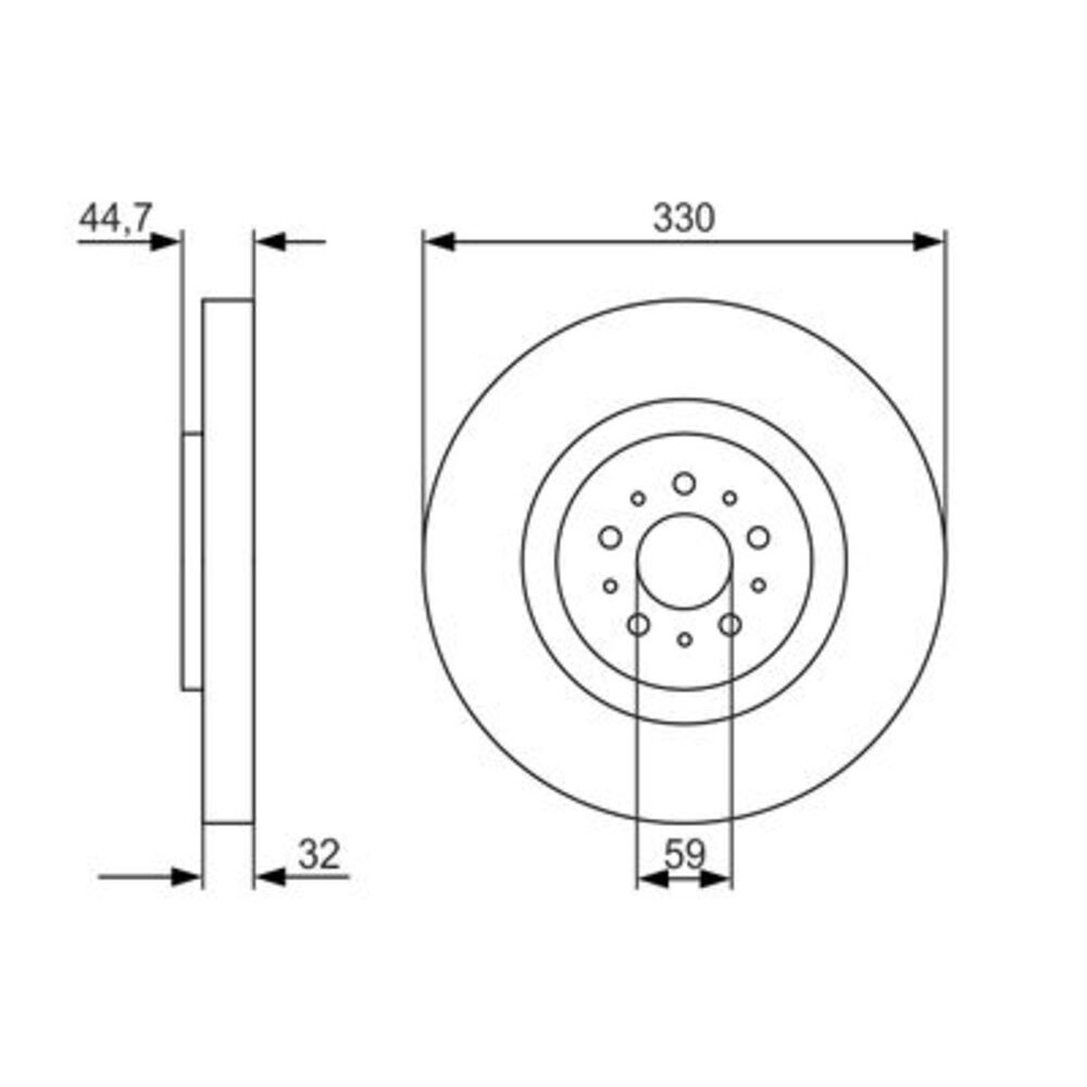 Image for Bosch Brake disc BD1436