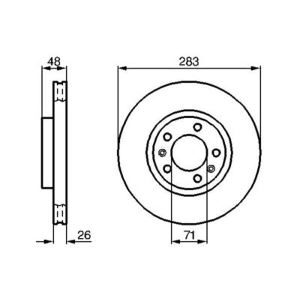 Image for Bosch Brake disc BD110