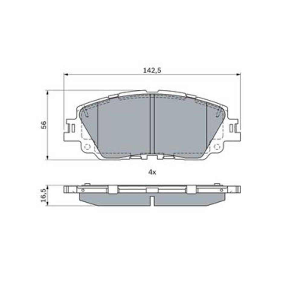 Image for Bosch Brake lining BP2528