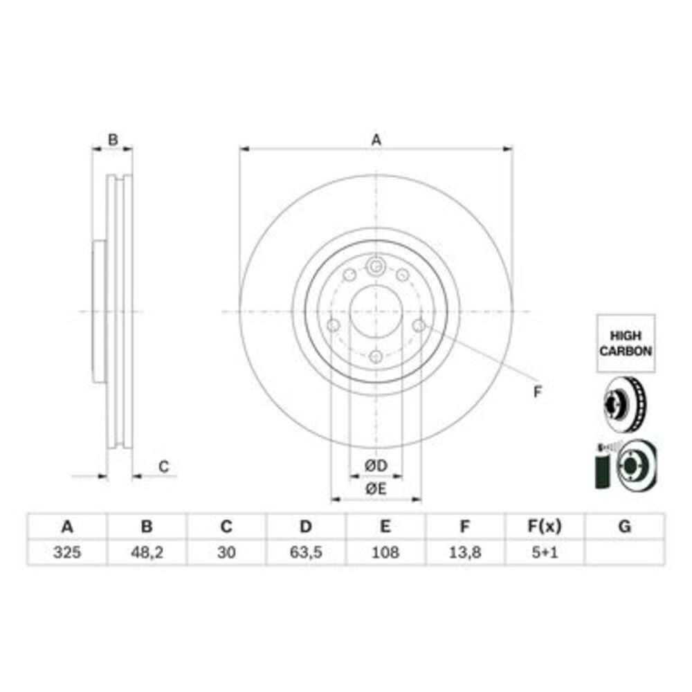 Image for Bosch Brake disc BD2940