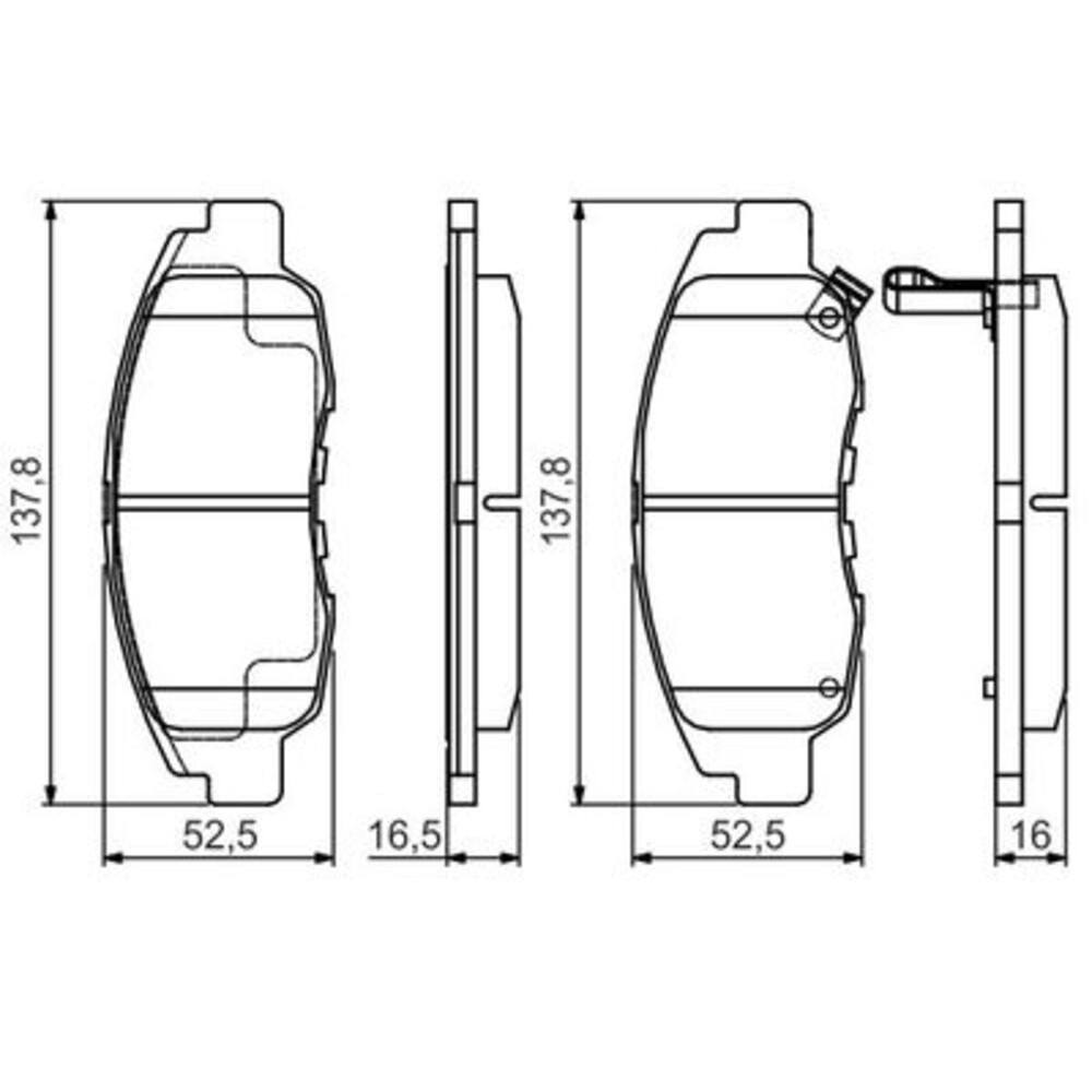 Image for Bosch Brake lining BP2140