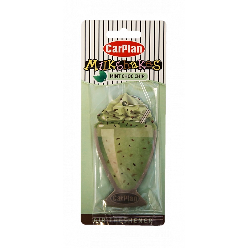 Image for CarPlan MMC001 Milkshake Carded Air Freshener - Mint Choc Chip