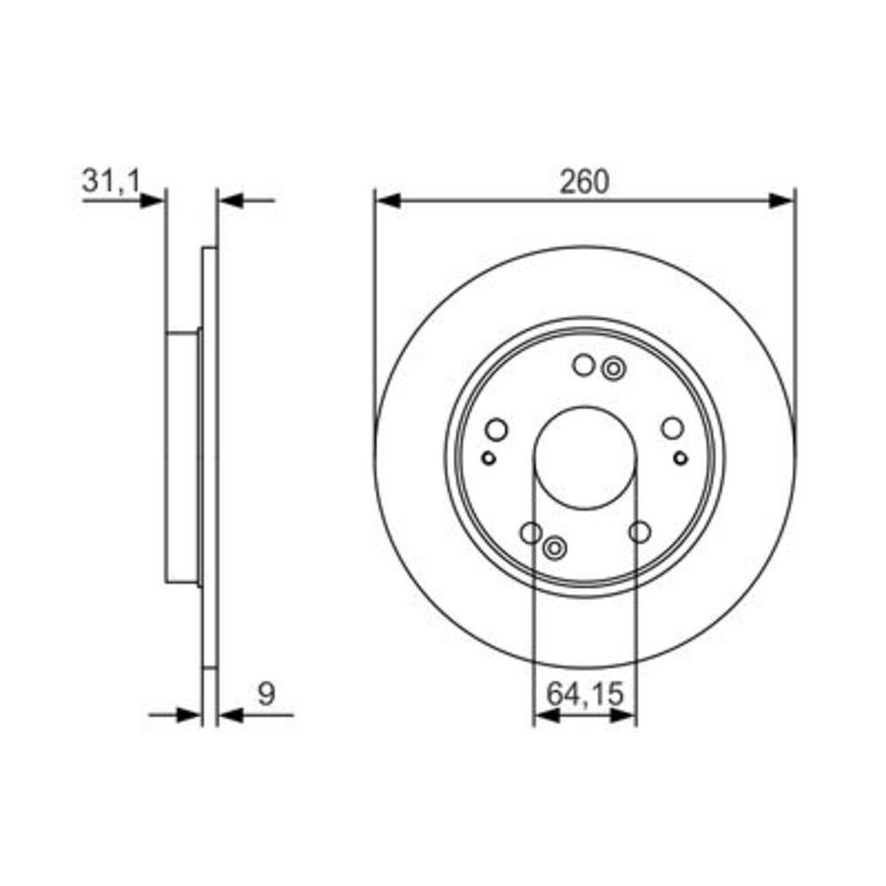 Image for Bosch Brake disc BD2254