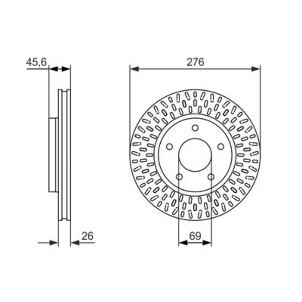 Image for Bosch Brake disc BD1613