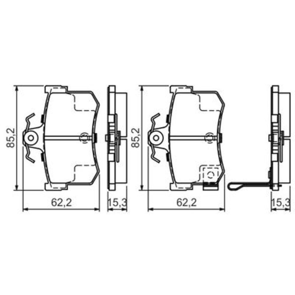 Image for Bosch Brake lining BP315