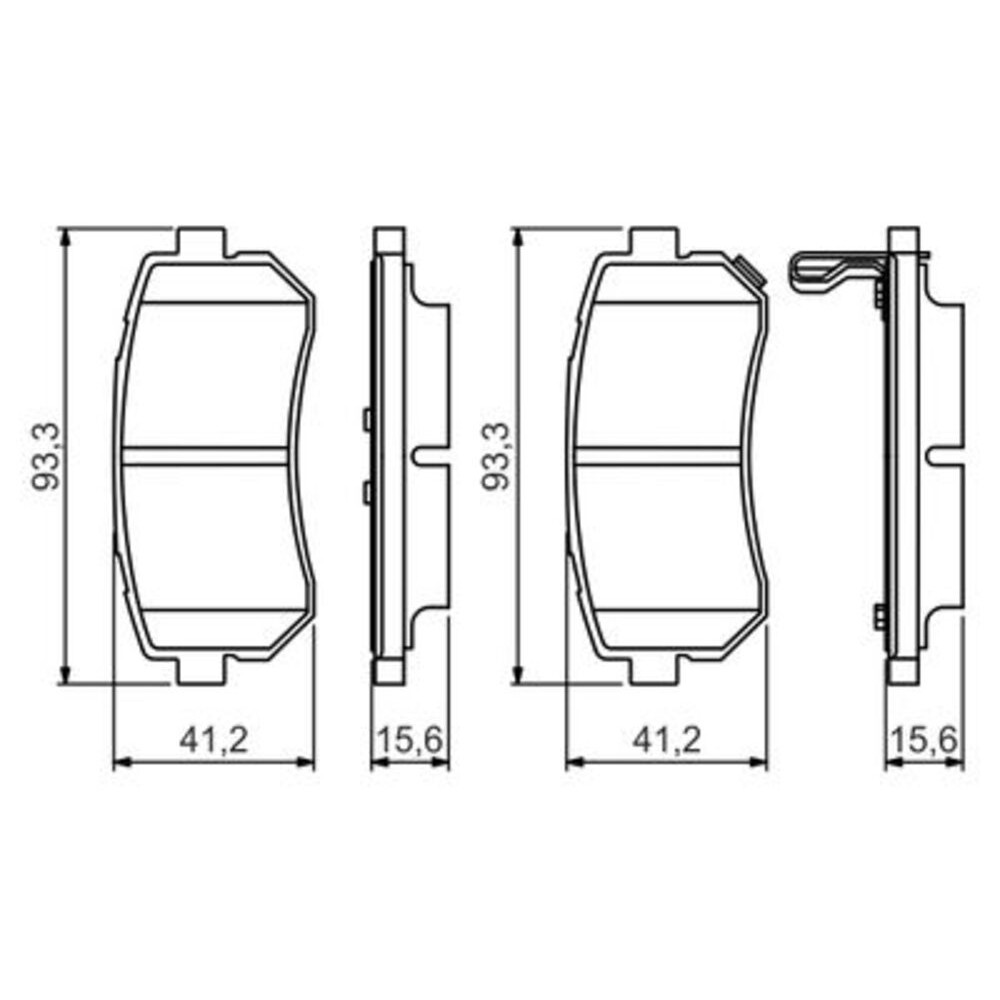 Image for Bosch Brake lining BP1646