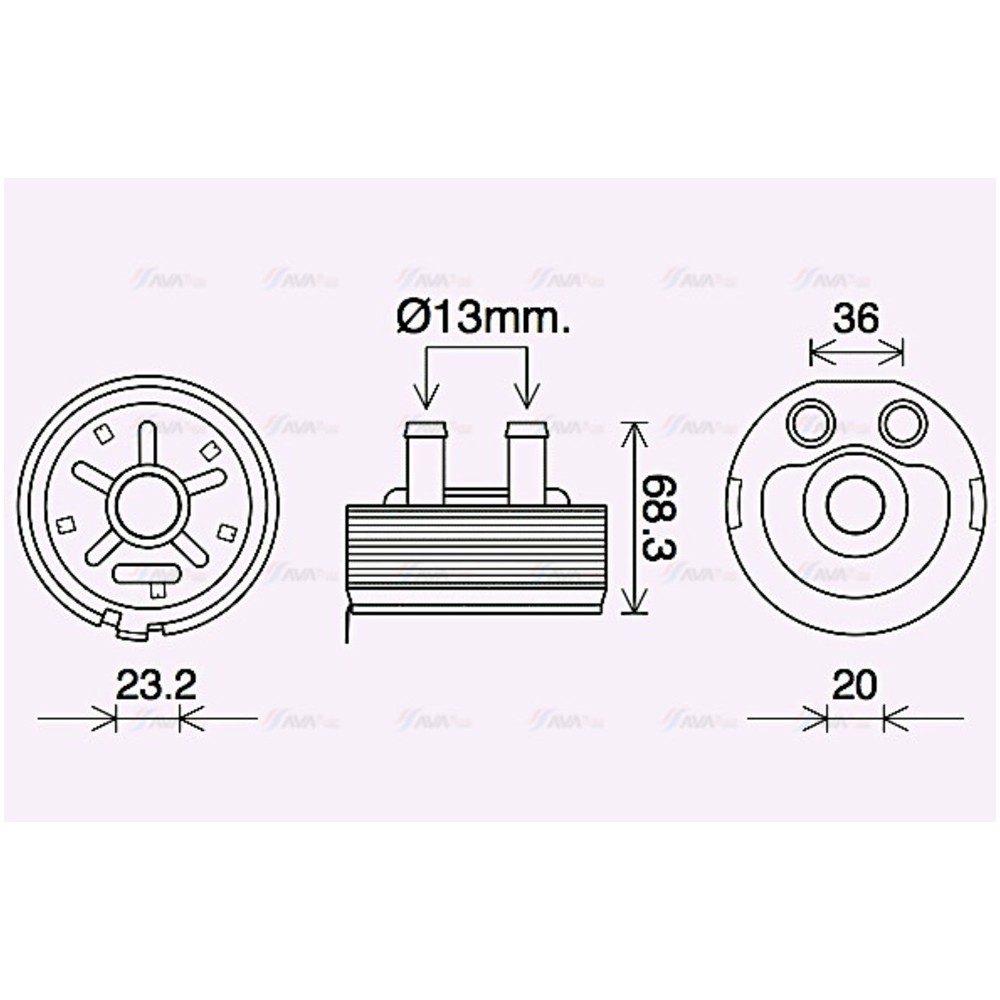 Image for AVA Cooling - Oil Cooler