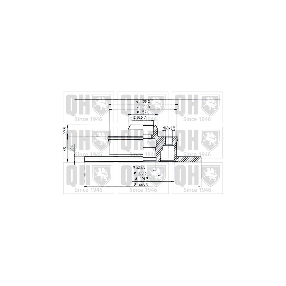 Image for QH BDC3712 Brake Disc