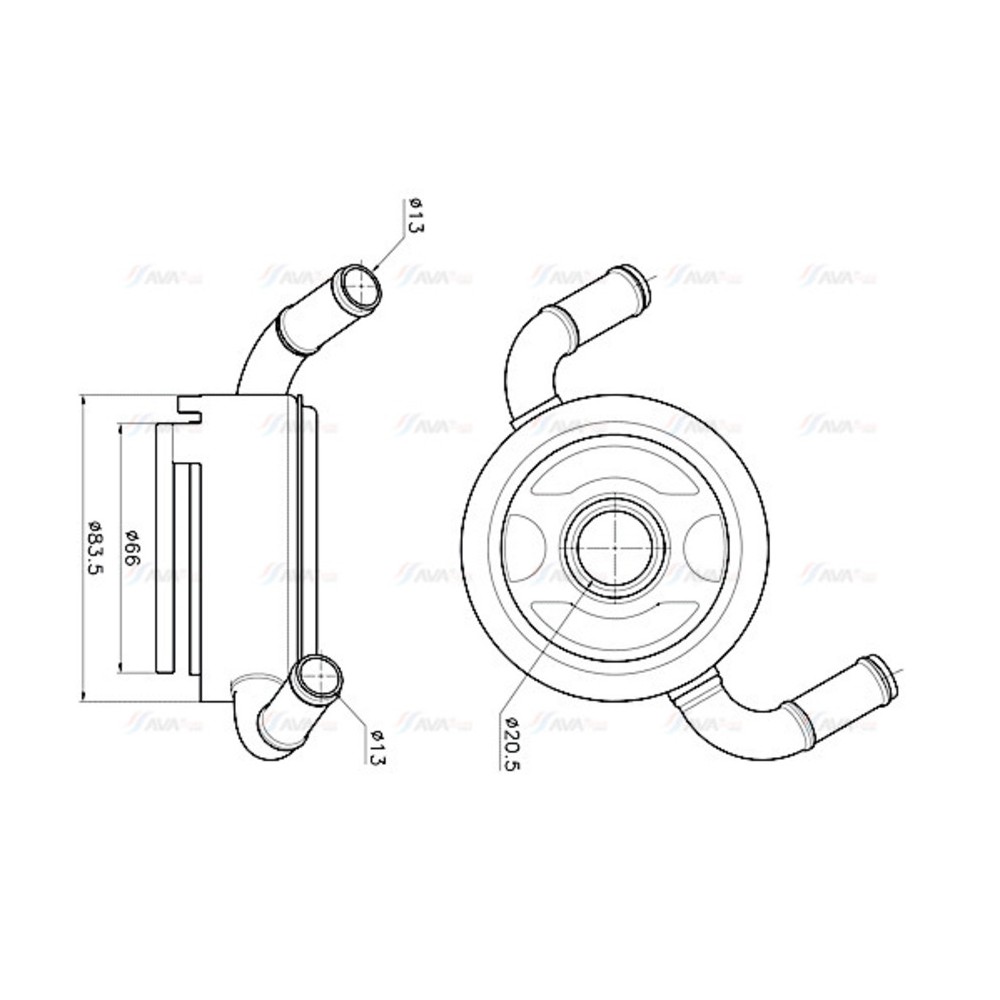 Image for AVA Cooling - Oil Cooler