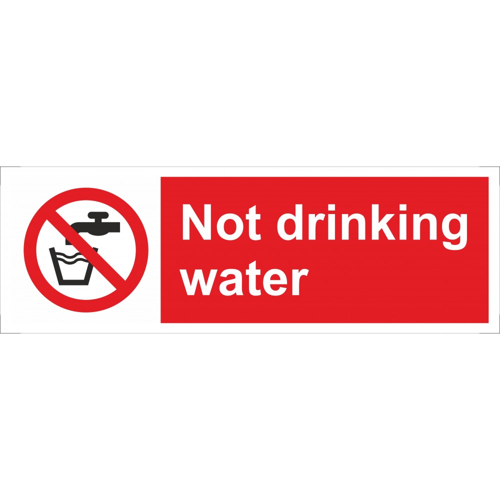 Image for Castle SS019SA Not Drinking Water Safety Sign
