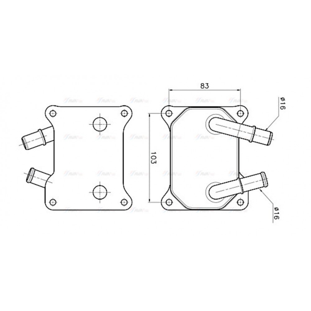 Image for AVA Cooling - Oil Cooler