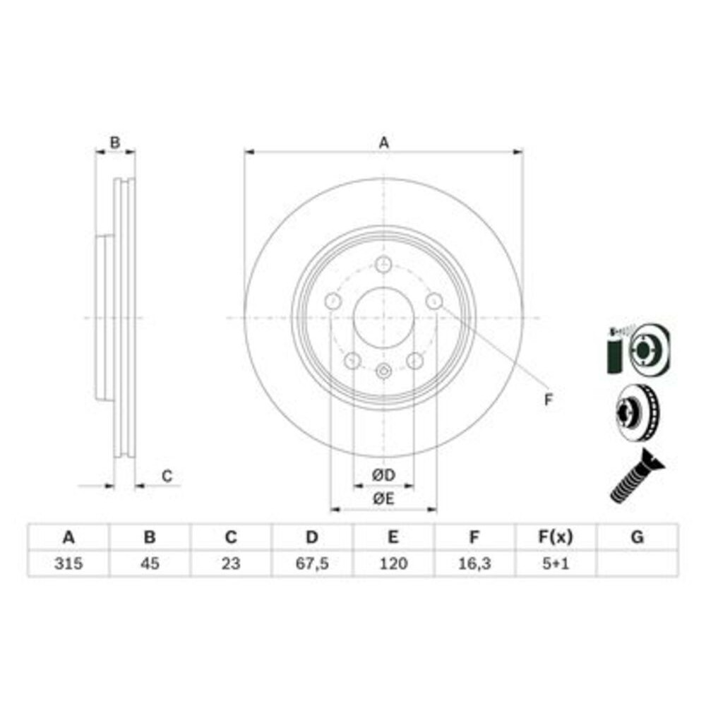 Image for Bosch Brake disc BD2798