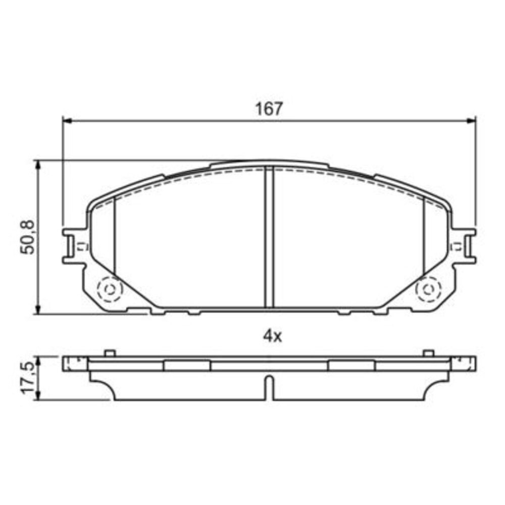 Image for Bosch Brake lining BP1777