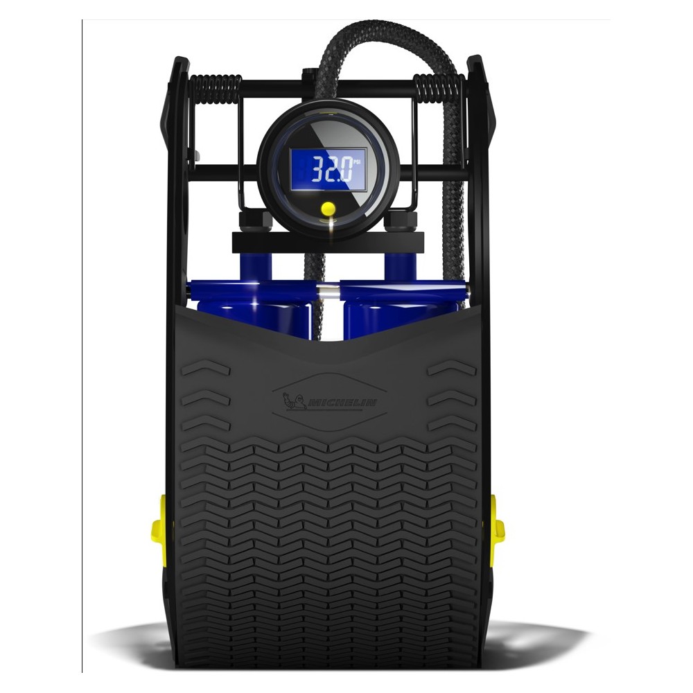 Image for Michelin Digital Double Barrel Foot Pump