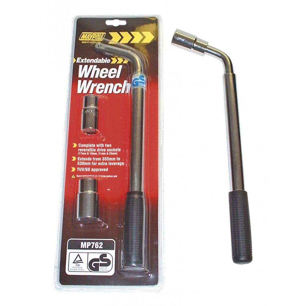 Image for Maypole WHEEL WRENCH EXTENDABLE 17 -19 - 21 & 23mm DP