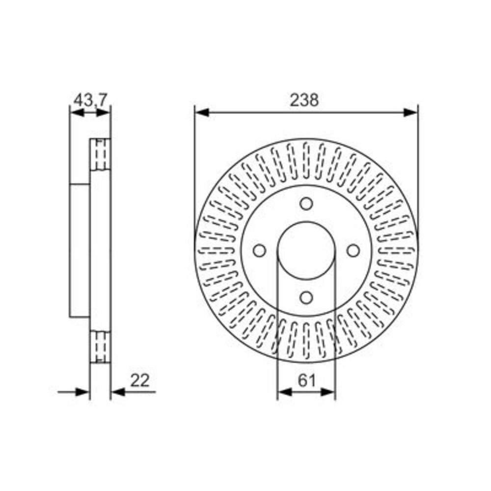 Image for Bosch Brake disc BD2147