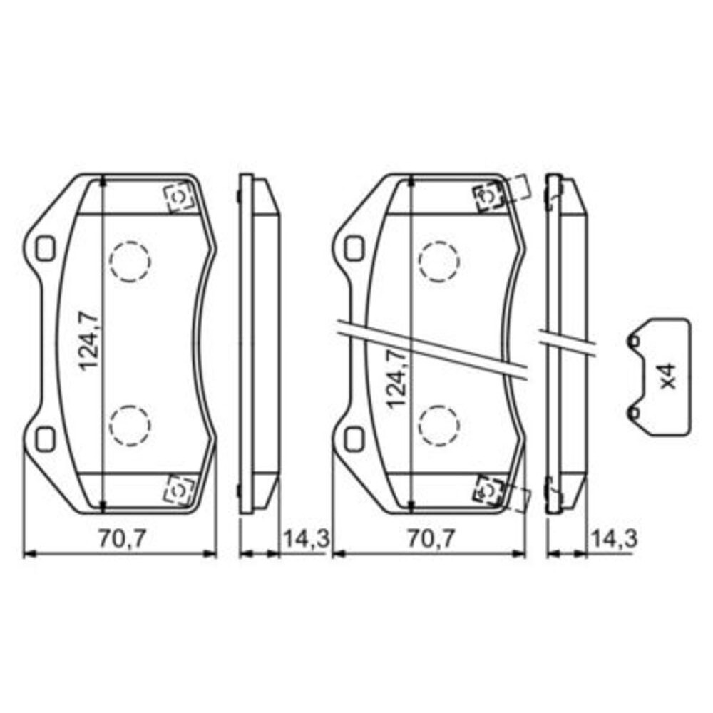 Image for Bosch Brake lining BP1733