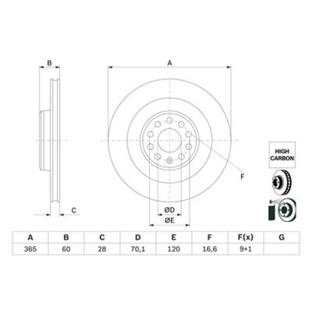 Image for Bosch Brake disc BD2900