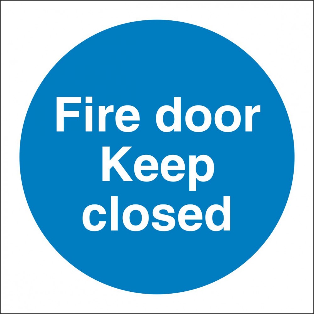 Image for Castle SS006SA Keep Fire Door Closed Safety Sign