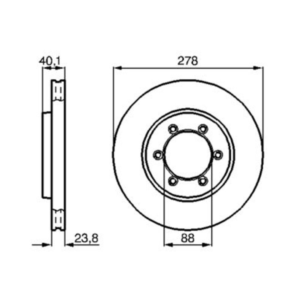 Image for Bosch Brake disc BD865