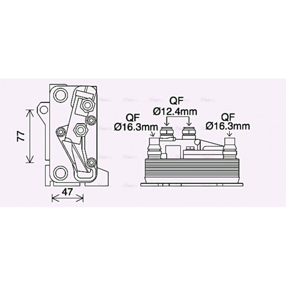 Image for AVA Cooling - Oil Cooler