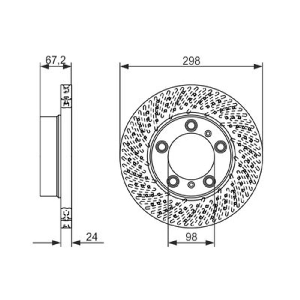 Image for Bosch Brake disc BD1512