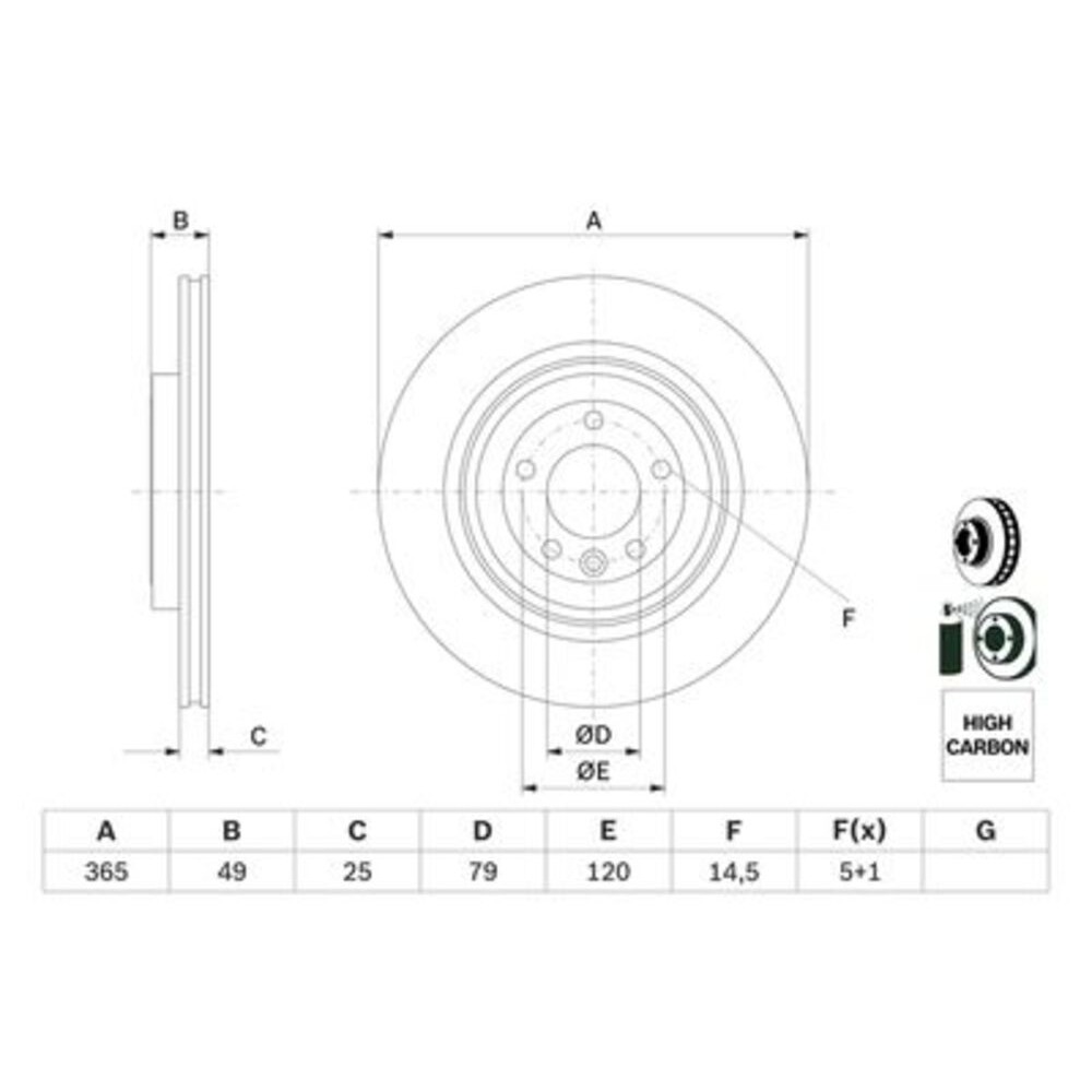 Image for Bosch Brake disc BD2813