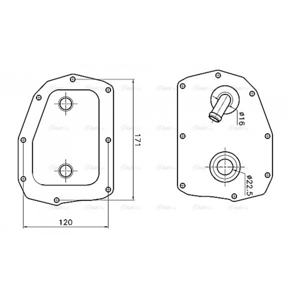 Image for AVA Cooling - Oil Cooler