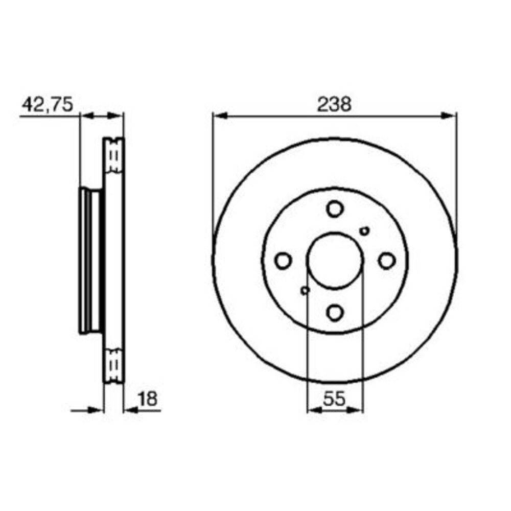 Image for Bosch Brake disc BD369