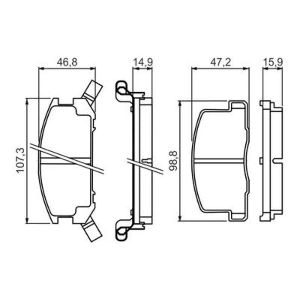 Image for Bosch Brake lining BP1334