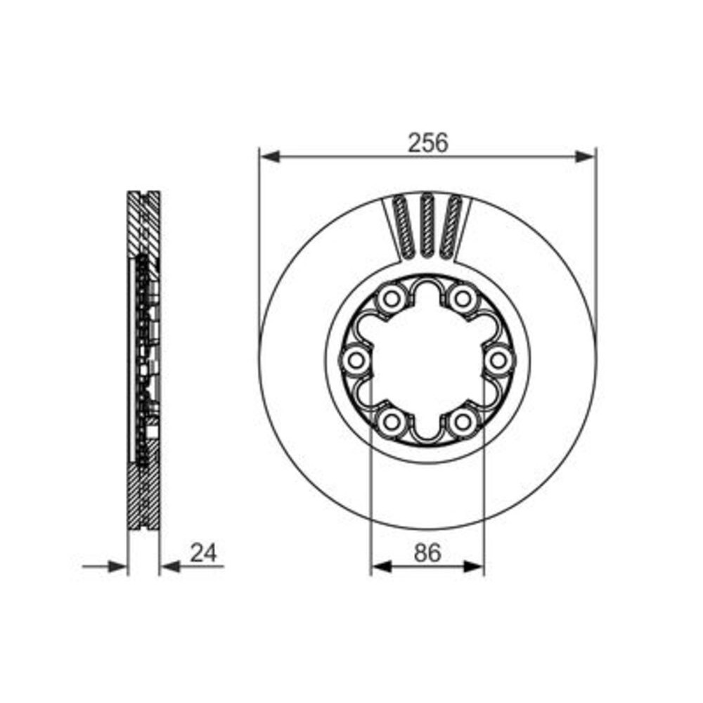 Image for Bosch Brake disc BD1544