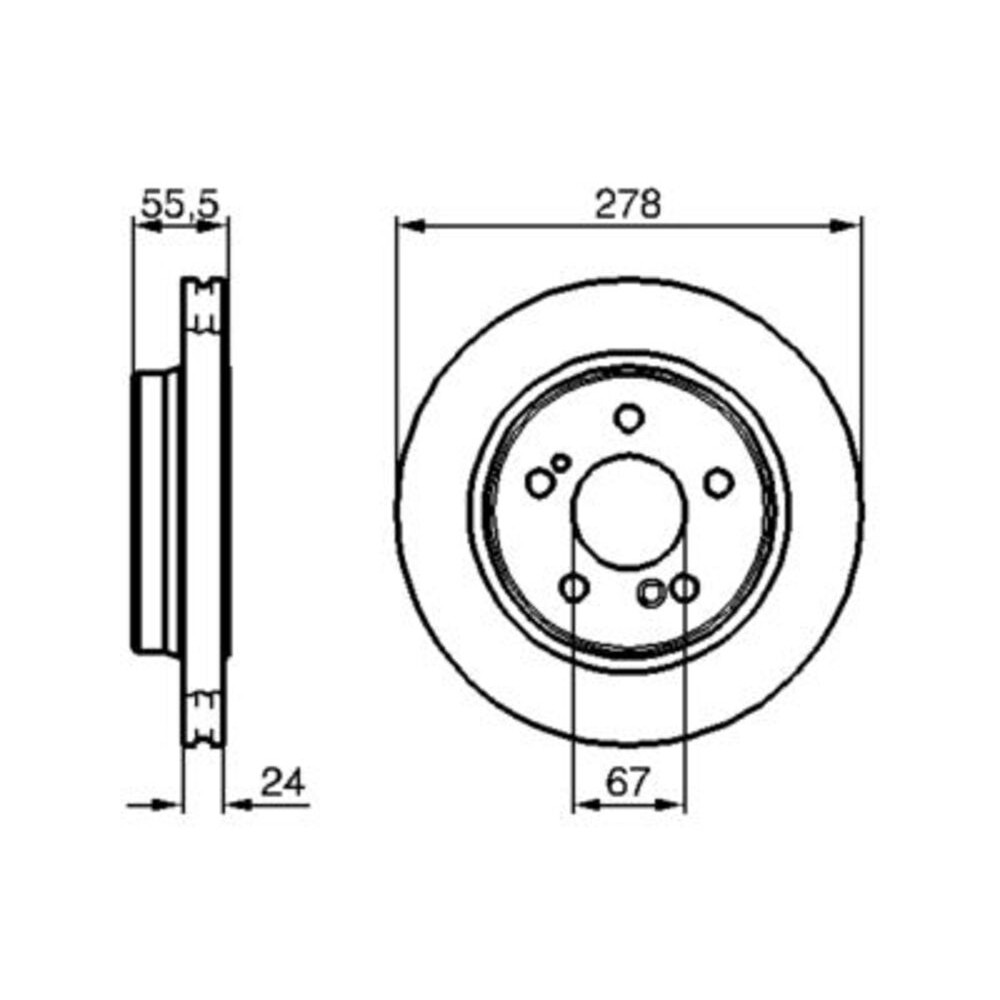 Image for Bosch Brake disc BD973