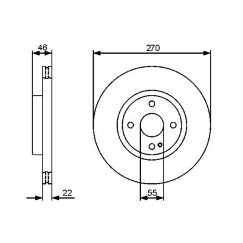 Image for Bosch Brake disc BD1274