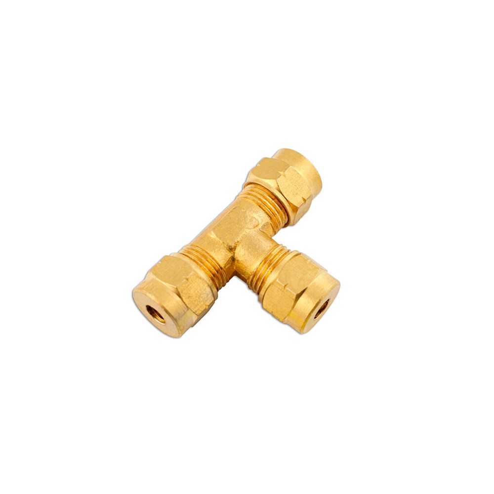 Image for Connect 31123 Brass Coupling Tee Piece 10.0mm Pk 5