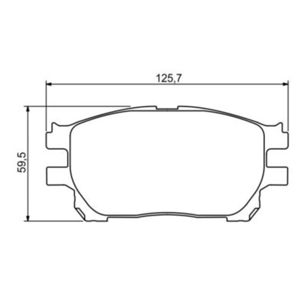 Image for Bosch Brake lining BP1148