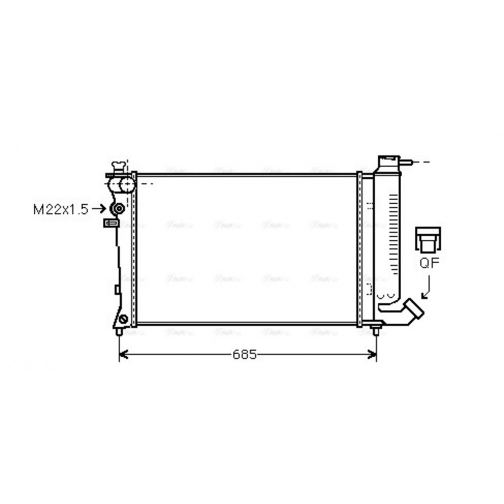 Image for AVA Cooling - Radiator