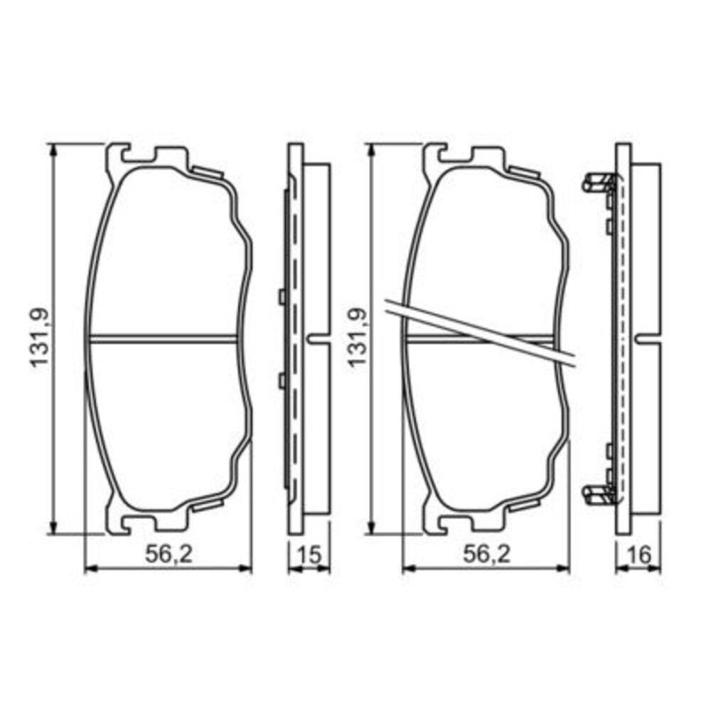 Image for Bosch Brake lining BP1130